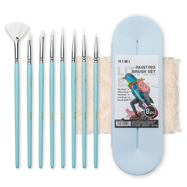HIMI Penselsett Nylon 8stk – Blå