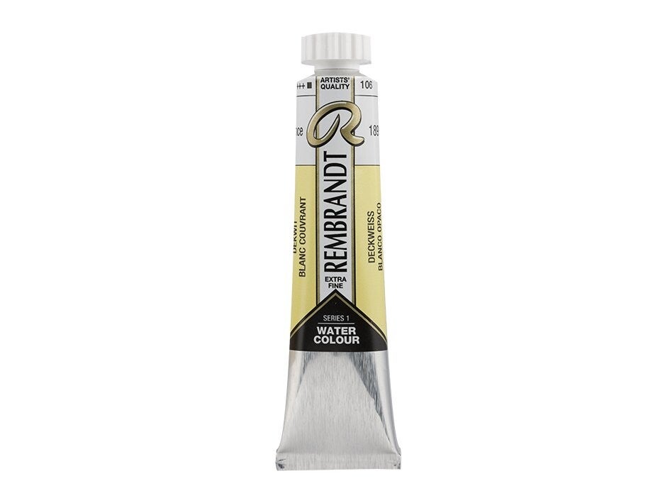 Rembrandt Akvarell tube 20ml – 106 White Extra Opaq