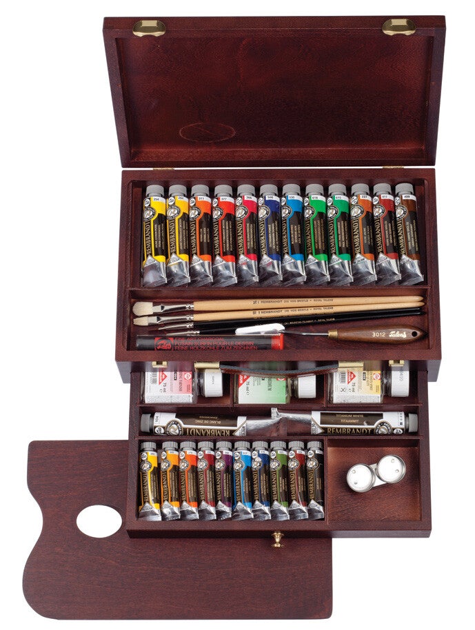 Rembrandt Olje – Master Box – Malerkasse 24x15ml, 12x40ml, 2x60ml + tilbehør
