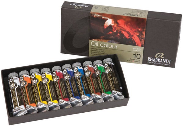 Rembrandt Olje – Startsett – 10 tuber 15 ml