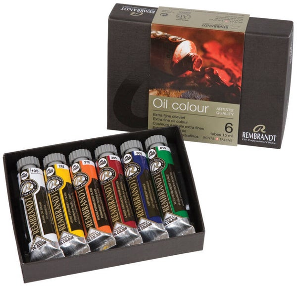 Rembrandt Olje – Startsett – 6 tuber 15 ml
