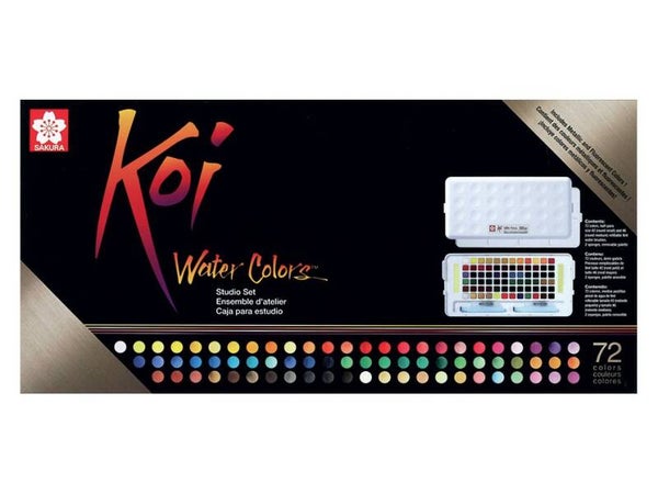Sakura KOI Water Colors Studio Sett – 72 farger