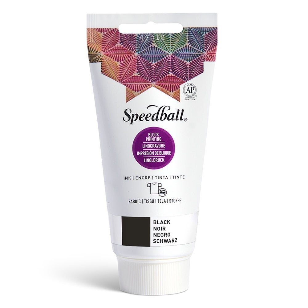 Speedball Fabric Block Ink 75ml – 3570 Sort