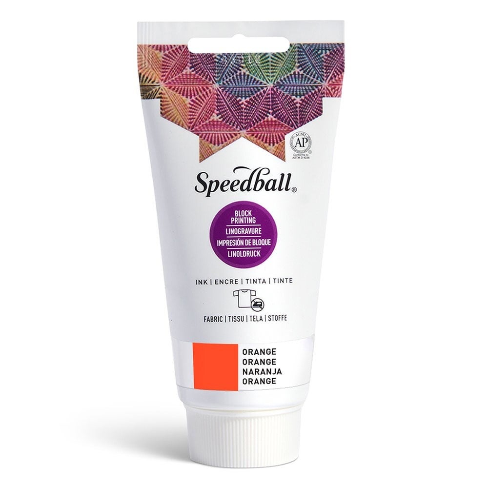 Speedball Fabric Block Ink 75ml – 3577 Orange