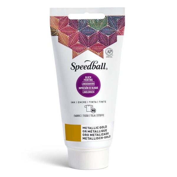 Speedball Fabric Block Ink 75ml – 3583 Metallic gull