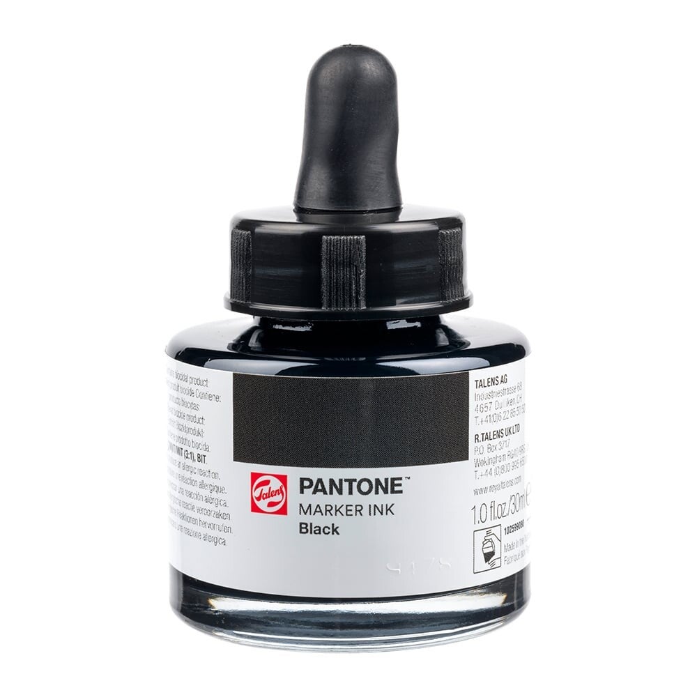 Talens Pantone Marker Ink 30ml – Black