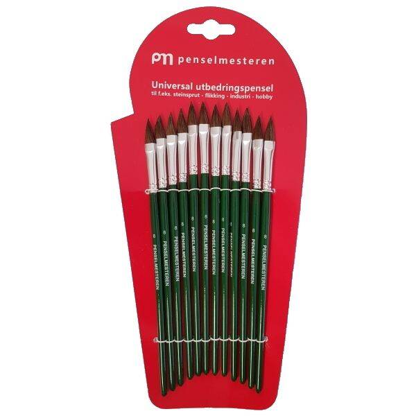 Universal utbedringspensel Ø 4mm, 12 stk/ark