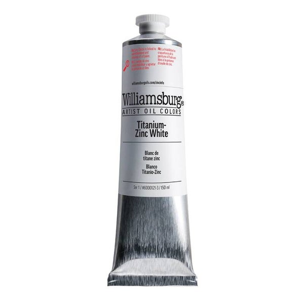 Williamsburg Artist Olje 150ml – 6000121 Titan Zinc White