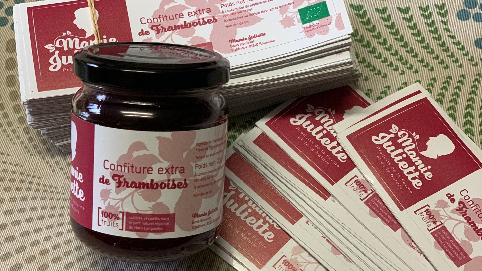 Confitures extra de framboise