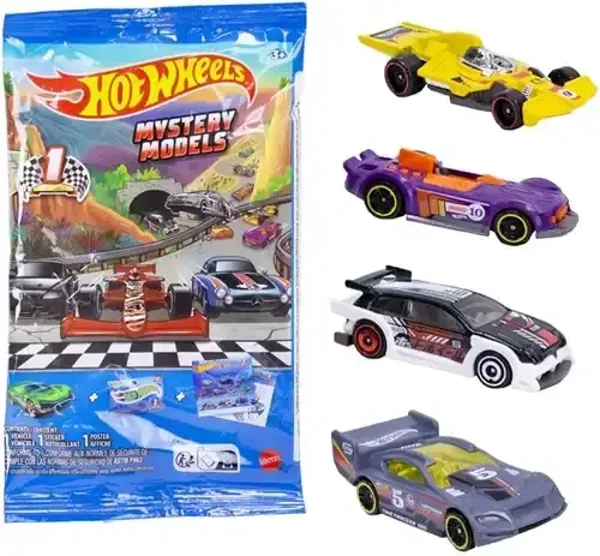 Mattel Hot Wheels Fahrzeuge im Blindbag, Die-Cast sortiert Mystery Models