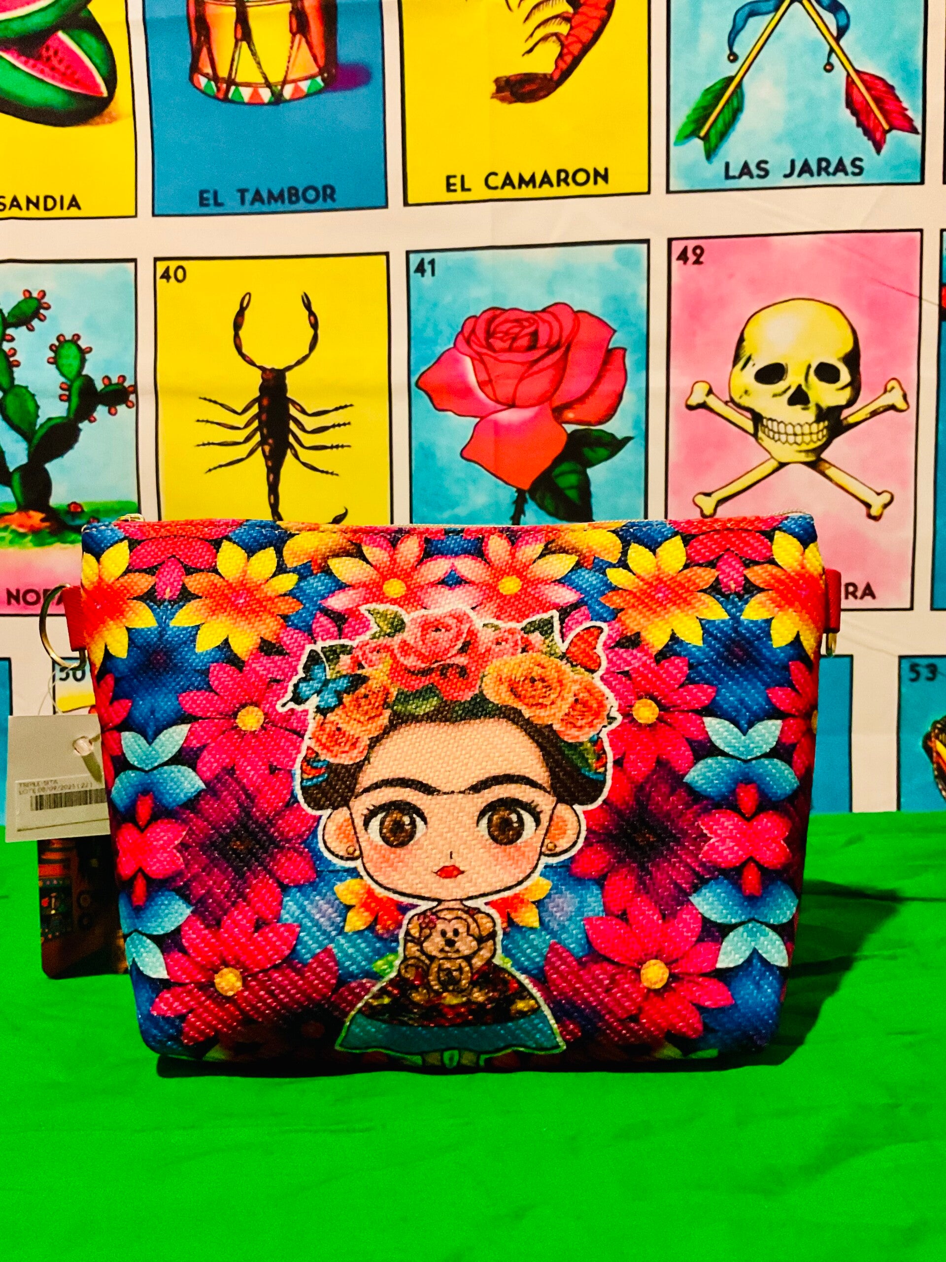 Yute Frida 3 in 1 Makeup Bag- Colorful Flowers