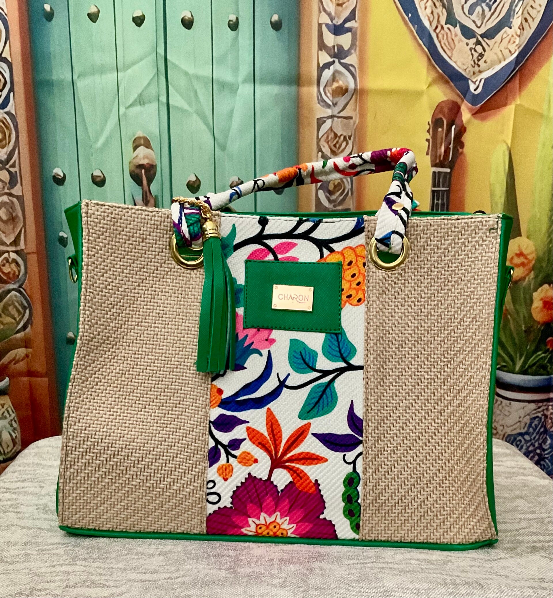 YUTE - FLOWERS/GREEN