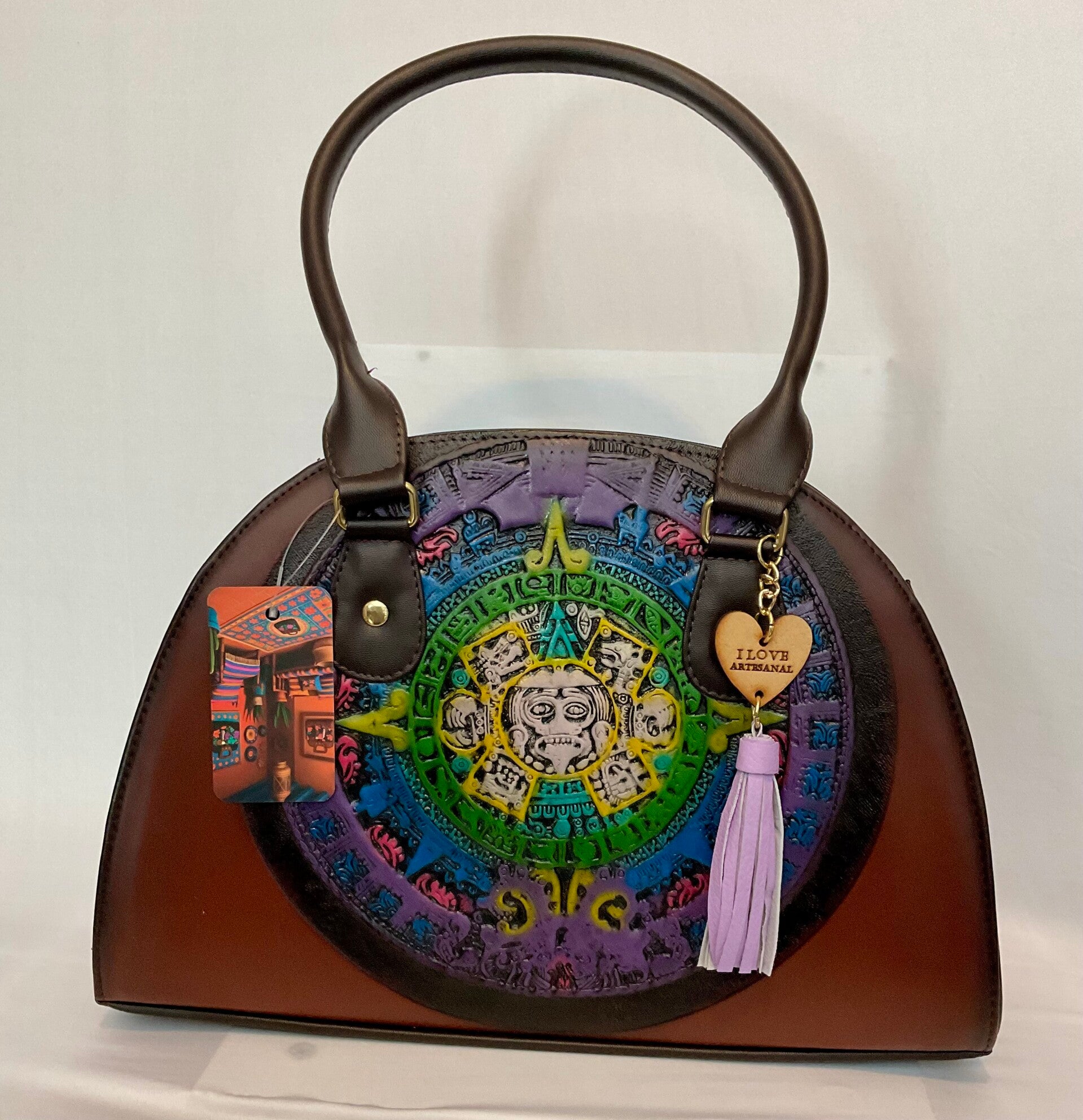 Dark Brown Aztec Calendar