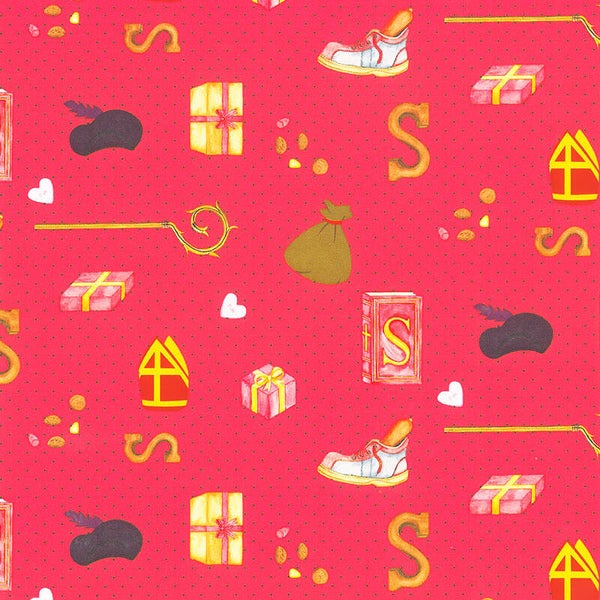 Sint inpakpapier dessin 024 luxe motief per rol