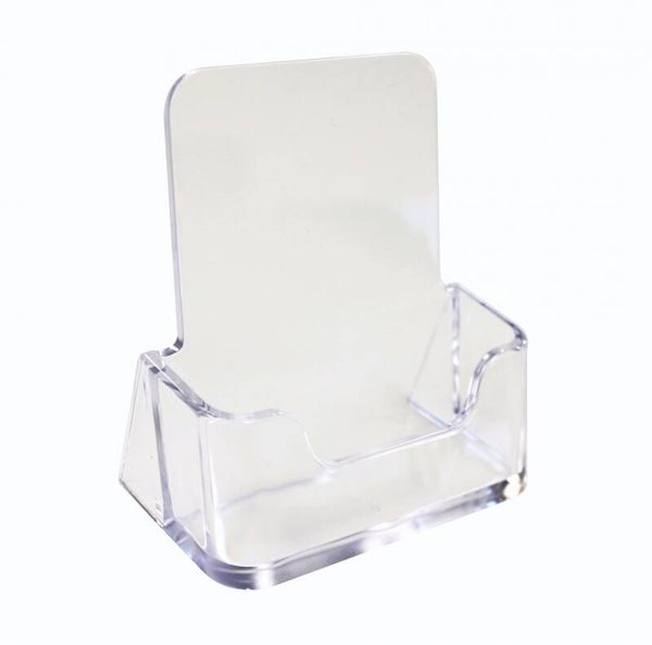 141/1200 Acryl visitekaarthouder rechtop staand - per doos (10 x € 1,995)