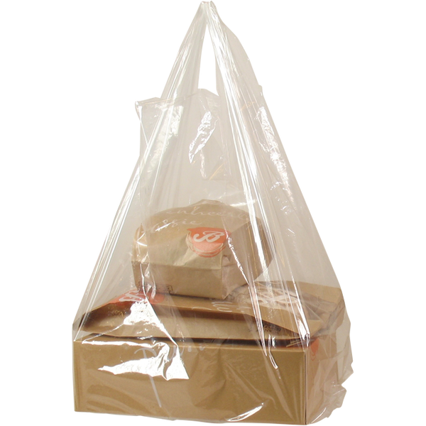 290931 LDPE hemdtas 55my  30 + 20 x 60cm transparant - ds 500st