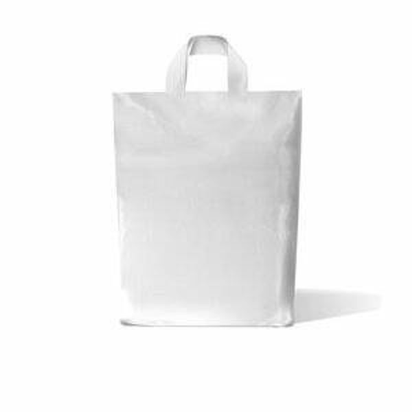281049  LDPE 55my lustas 45 x 51 + 10cm wit - ds 250st