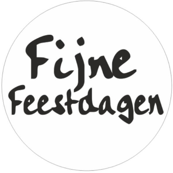 Kerst wensetiket fijne feestdagen - 549505-39-230 - rol 500st