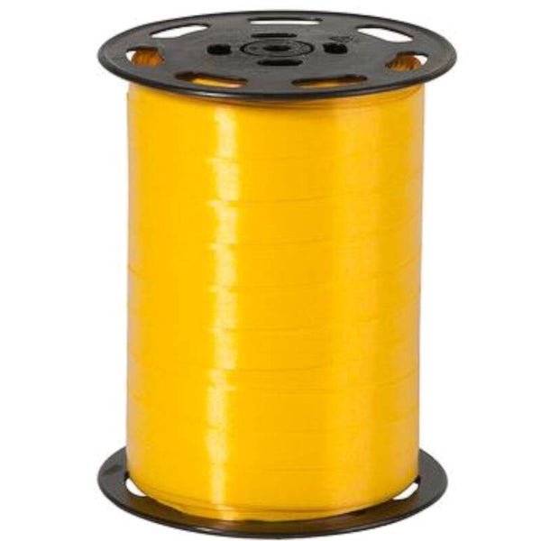 715533-02 Krullint 10mm x 250mtr geel - per rol