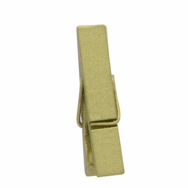 780210-go Corsage wasknijper 3,5cm goud- pak 24st