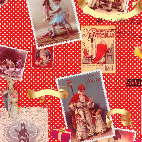 Sint inpakpapier dessin 90004 luxe motief per rol