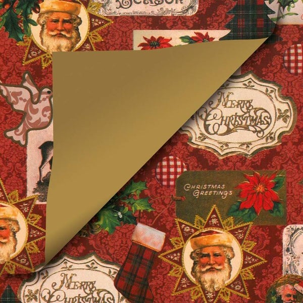 Kerst kadopapier luxe duo dessin 90171