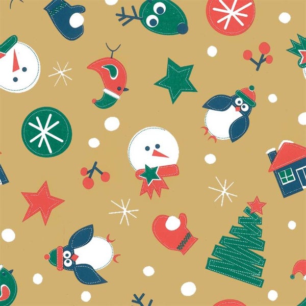 Kerst kadopapier luxe dessin 90179