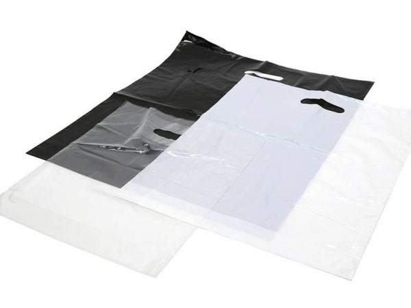 288811 LDPE 50my tas 45 x 50 +8cm zwart - ds 500st