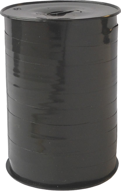 715110 Lint metallic 10mm x 250yard zwart