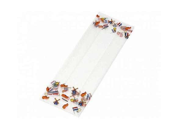 PP Blokbodemzak opdruk Holland 80 + 50 x 250mm - ds 1000st - per doos 