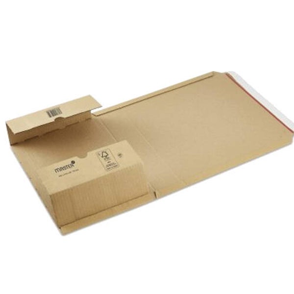 Boekverpakking BIO 126x147mm variabele hoogt 10-40mm - pak (25st x €0,55)