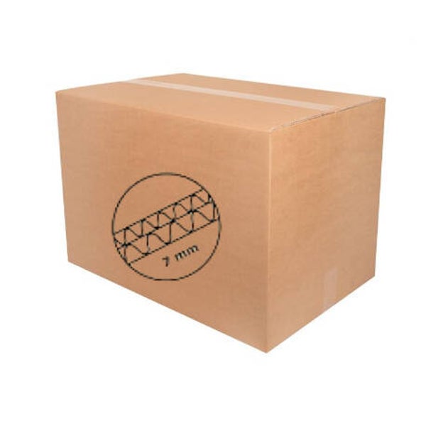 573166 Doos bruin 7mm dubbele BC golf 488x388x377 per pak 15st (va € 1,91)