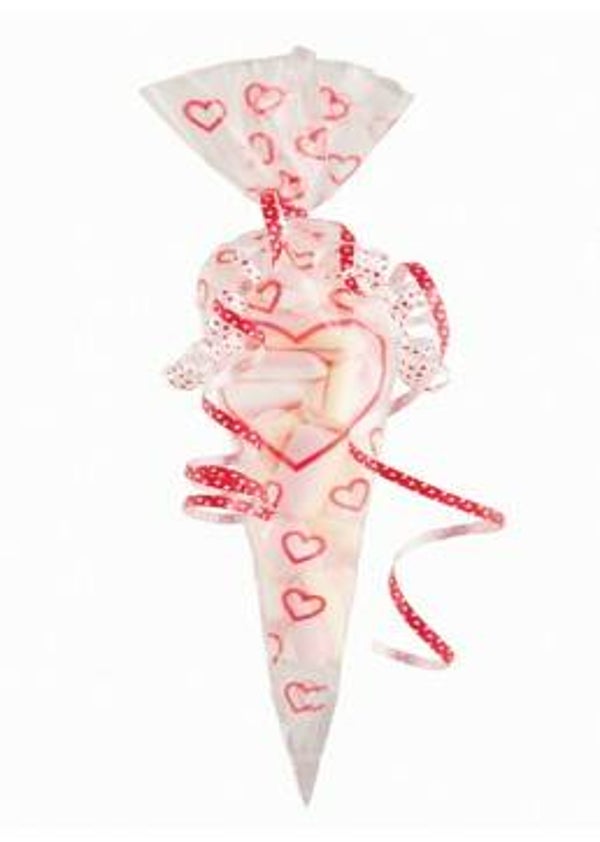 Puntzak geblokt 250gram - hartjes - ds 1000st - 170311har