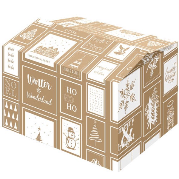 Pakketdoos frames whites390x290x105 - per pak 15  (va € 1,29 p/st)