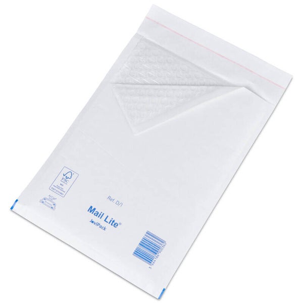 549531 luchtkussenenvelop MAIL LITE wit H - 270x36mm - ds 50st