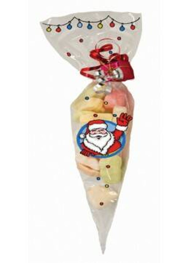 Puntzak geblokt 250gram -  Kerst / Malde - ds 1000st - 170311ker