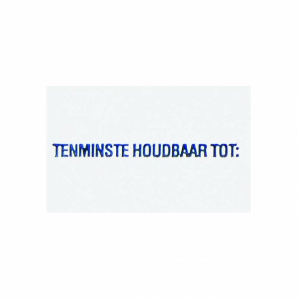 141089 prijstang etiket RH 26x16mm wit opdruk tenminste houdbaar (diepvries)  - ds 36.000st - per doos