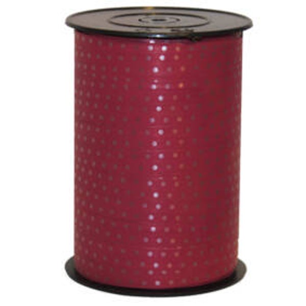 725810 Lint 10mmx225mtr Stippen (109) bordeaux per rol