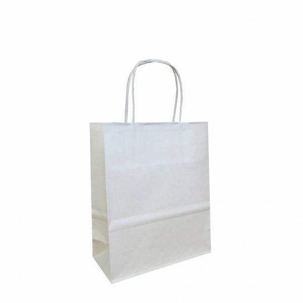 278743Tas papier BIO wit 45+ 17 x 48cm gedraaid handvat  ds 150st