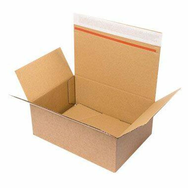552737 Verzenddoos  160x130x170mm autolockbodem + sluitstrip per pak  (20 x € 1,00)