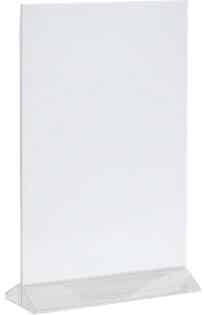 772143 Acryl 21 x 30cm A4 menu standaard  - 2 delig - per stuk
