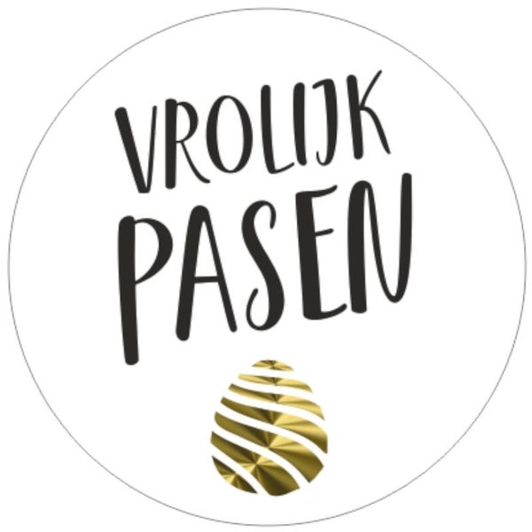 Wensetiket pasen -  Vrolijk pasen - rol 500st