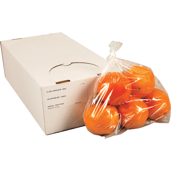 121830 Harmonica zak 18my PE 10 / 4 x 27cm per doos 1000stuk