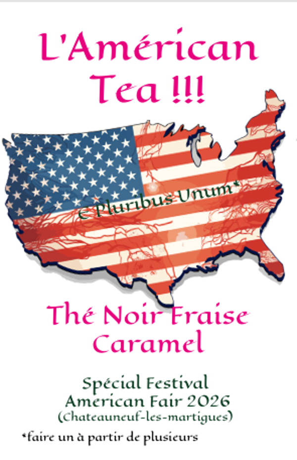 L'American Tea, Black tea with strawberry (fraise), caramel & meringue