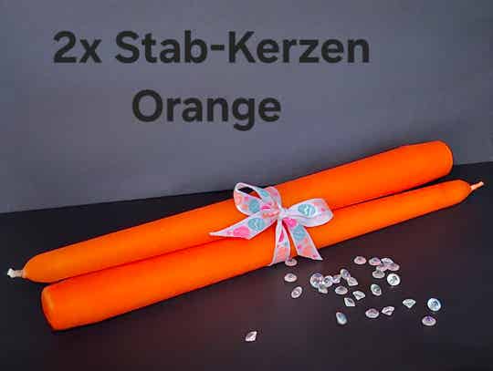 2er-Set Stabkerzen „Karotte“ – Frühlingsfrische Deko mit Charme