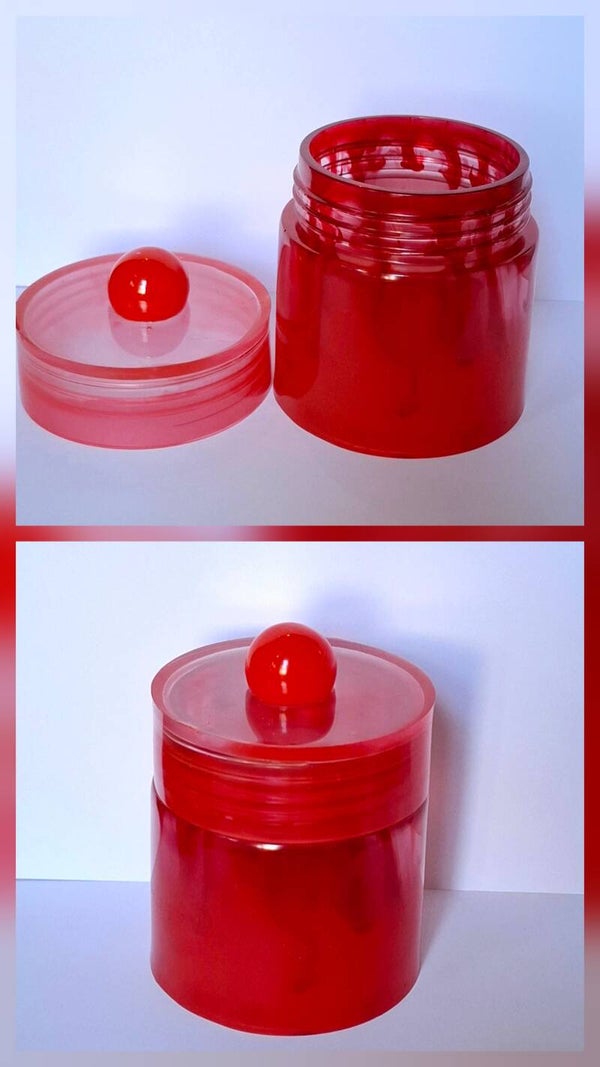 Handgemachte Stewuki-Dose – „Red Glow“