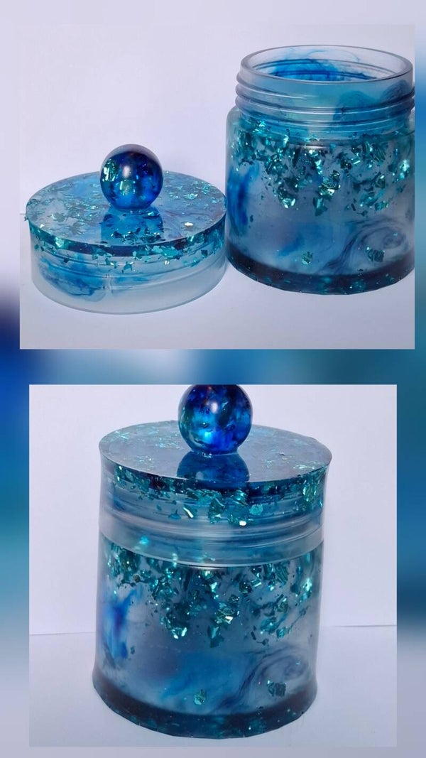 Stewuki Harzdose „Blue Spirit“ – Handgegossen & himmlisch klar