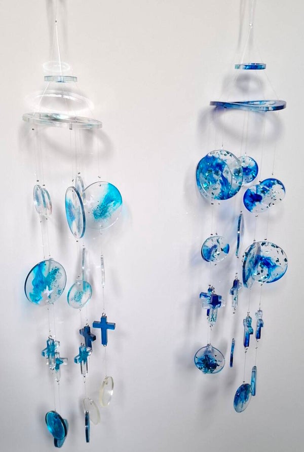 Windspiel „Ozeanblau – Klar & Tief“