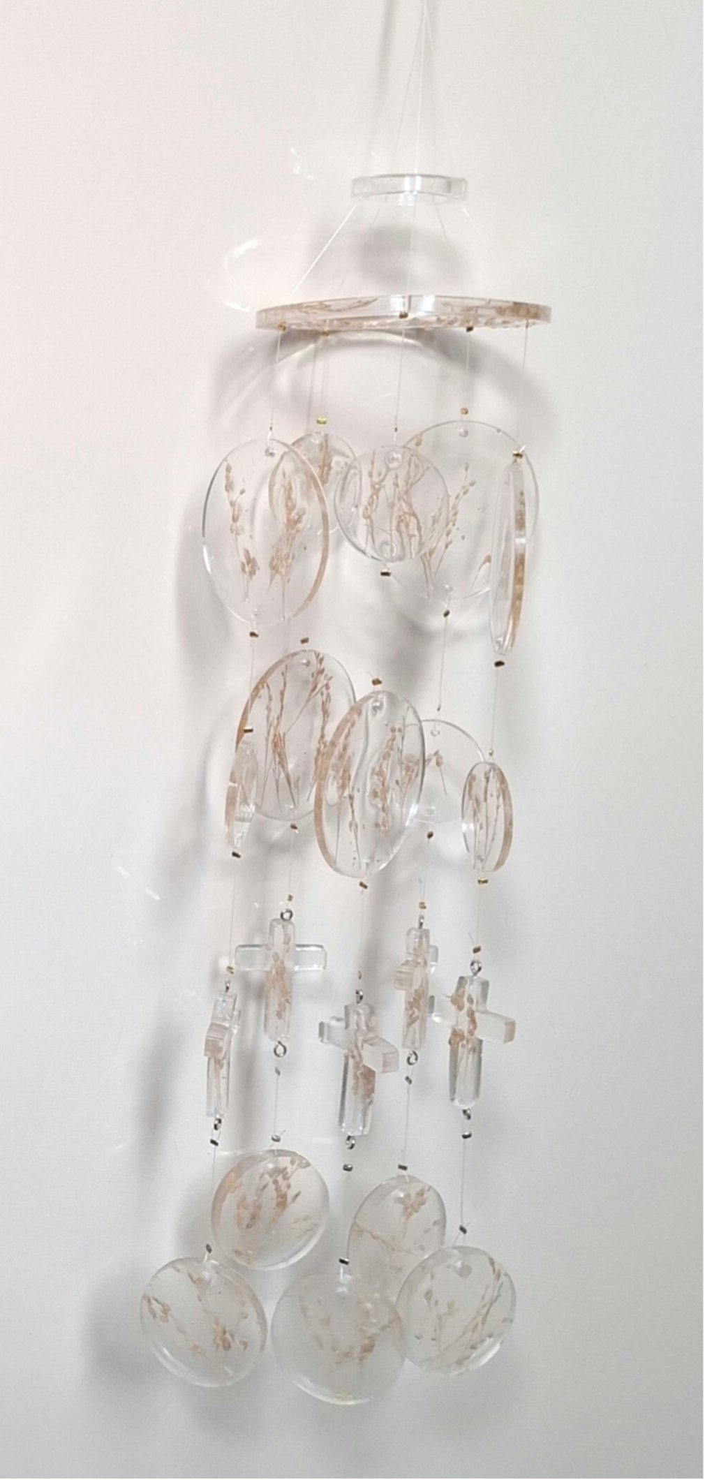 Windspiel „Cremeblüten – Natürlich & Klar“