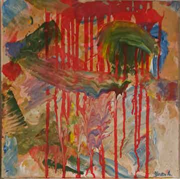 One of a Kind (OOAK) Gemälde: Lunatic Eclat